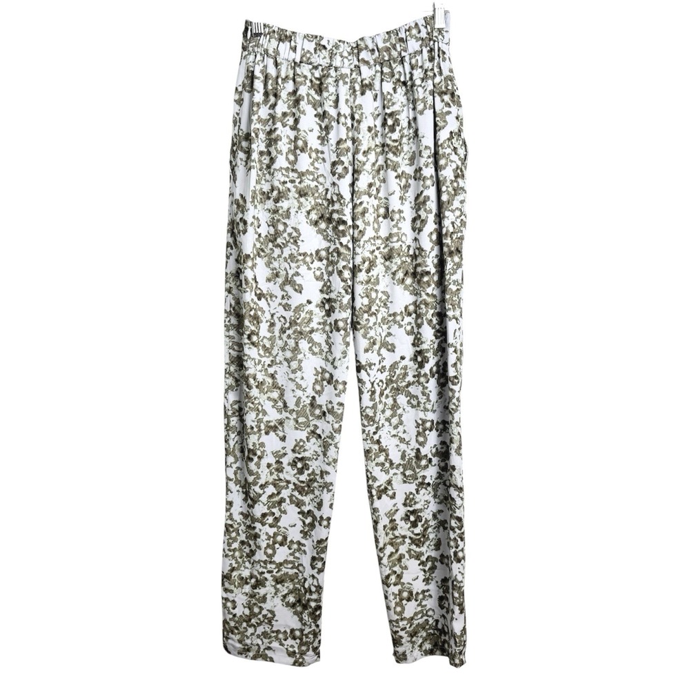 OPEN EDIT Women's XS NWOT Pull On Blue Green‎ Cosmic Floral Abstract Pants